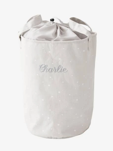 Panier à Linge Personnalisable Gris - Vertbaudet 1 Panier à Linge Personnalisable Gris - Vertbaudet