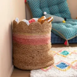 Panier En Jute Festonné Fiore Osier/rose - Vertbaudet 6 Panier En Jute Festonné Fiore Osier/rose - Vertbaudet -Vertbaudet shop panier en jute festonne fiore 2