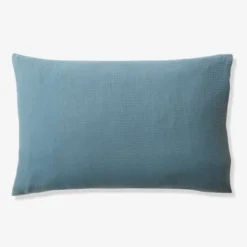Parure Enfant Bicolore Housse De Couette + Taie D'oreiller En Gaze De Coton Bleu - Vertbaudet -Vertbaudet shop parure enfant bicolore housse de couette taie doreiller en gaze de coton 4