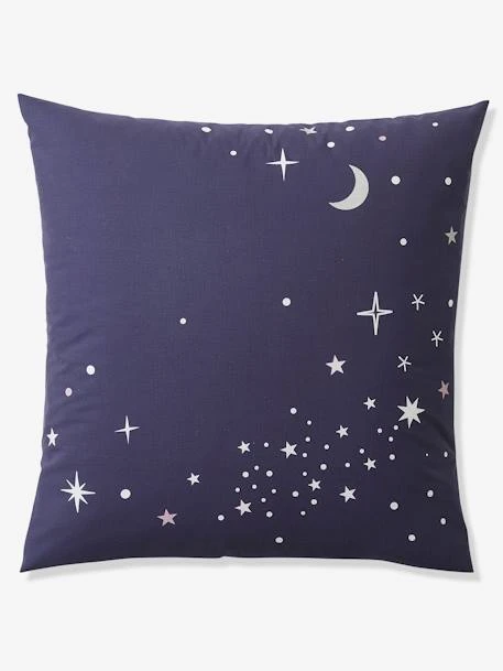 Parure Housse De Couette + Taie D'oreiller Avec Détails Phosphorescents MISS CONSTELLATION Marine / Parme - Vertbaudet 4 Parure Housse De Couette + Taie D'oreiller Avec Détails Phosphorescents MISS CONSTELLATION Marine / Parme - Vertbaudet – Image 4