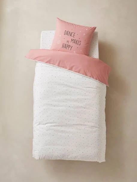 Parure Housse De Couette + Taie D'oreiller Enfant ENTRECHAT Rose - Vertbaudet 5 Parure Housse De Couette + Taie D'oreiller Enfant ENTRECHAT Rose - Vertbaudet – Image 5