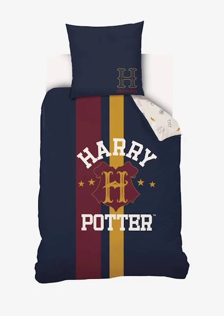 Parure Housse De Couette + Taie D'oreiller Enfant Harry Potter® Bleu Fonce Imprime - Harry Potter 6 Parure Housse De Couette + Taie D'oreiller Enfant Harry Potter® Bleu Fonce Imprime - Harry Potter – Image 6