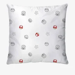 Parure Housse De Couette + Taie D'oreiller Enfant Mario® Blanc Animé - Super Mario -Vertbaudet shop parure housse de couette taie doreiller enfant mario 3