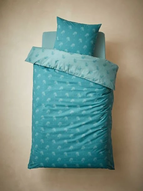 Parure Housse De Couette + Taie D'oreiller Enfant PALMIERS Terracotta - Vertbaudet 5 Parure Housse De Couette + Taie D'oreiller Enfant PALMIERS Terracotta - Vertbaudet – Image 5