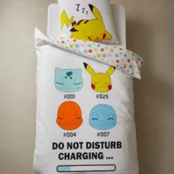 Parure Housse De Couette + Taie D'oreiller Enfant Pokemon® Blanc Aop - Pokemon 9 Parure Housse De Couette + Taie D'oreiller Enfant Pokemon® Blanc Aop - Pokemon -Vertbaudet shop parure housse de couette taie doreiller enfant pokemon 3