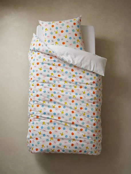 Parure Housse De Couette + Taie D'oreiller Enfant Pokemon® Blanc Aop - Pokemon 6 Parure Housse De Couette + Taie D'oreiller Enfant Pokemon® Blanc Aop - Pokemon – Image 6