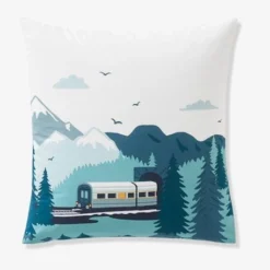 Parure Housse De Couette + Taie D'oreiller Enfant SUR LES RAILS Vert - Vertbaudet -Vertbaudet shop parure housse de couette taie doreiller enfant sur les rails 2