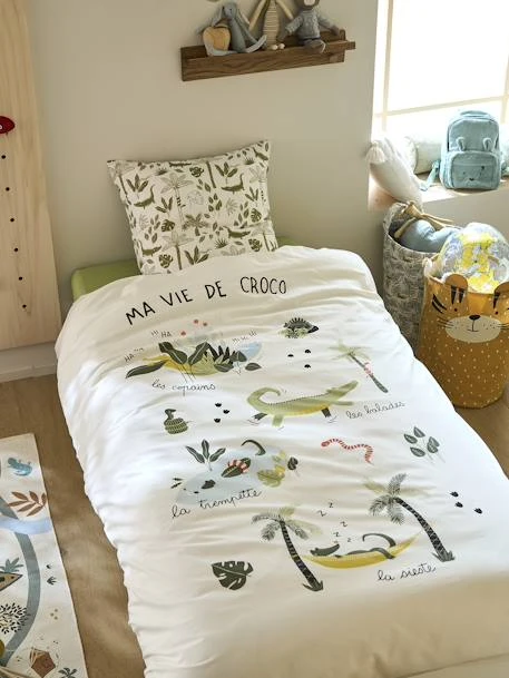 Parure Housse De Couette + Taie D'oreiller Enfant TREK Oeko-Tex® Multicolore - Vertbaudet 6 Parure Housse De Couette + Taie D'oreiller Enfant TREK Oeko-Tex® Multicolore - Vertbaudet – Image 6
