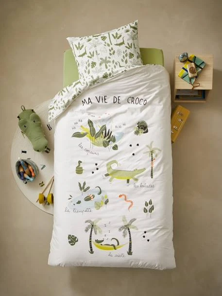 Parure Housse De Couette + Taie D'oreiller Enfant TREK Oeko-Tex® Multicolore - Vertbaudet 1 Parure Housse De Couette + Taie D'oreiller Enfant TREK Oeko-Tex® Multicolore - Vertbaudet