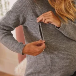 Pull Col Froufrou Grossesse Et Allaitement Gris - Vertbaudet 8 Pull Col Froufrou Grossesse Et Allaitement Gris - Vertbaudet -Vertbaudet shop pull col froufrou grossesse et allaitement 2