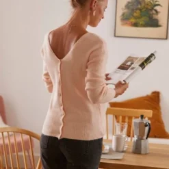 Pull Devant/dos Grossesse Et Allaitement Vert - Vertbaudet