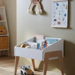 Rangement Livres LIGNE RETRO Blanc Clair Uni - Vertbaudet -Vertbaudet shop rangement livres ligne retro 2