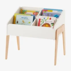 Rangement Livres LIGNE RETRO Blanc Clair Uni - Vertbaudet