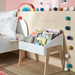 Rangement Livres LIGNE RETRO Blanc Clair Uni - Vertbaudet -Vertbaudet shop rangement livres ligne retro 4