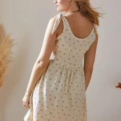 Robe Courte Gaze De Coton Grossesse Et Allaitement Beige Imprimé - Vertbaudet 8 Robe Courte Gaze De Coton Grossesse Et Allaitement Beige Imprimé - Vertbaudet -Vertbaudet shop robe courte gaze de coton grossesse et allaitement 2