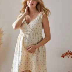 Robe Courte Gaze De Coton Grossesse Et Allaitement Beige Imprimé - Vertbaudet 9 Robe Courte Gaze De Coton Grossesse Et Allaitement Beige Imprimé - Vertbaudet -Vertbaudet shop robe courte gaze de coton grossesse et allaitement 3