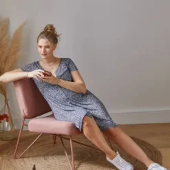 Robe Fluide évolutive Grossesse Et D'allaitement Terracotta - Vertbaudet