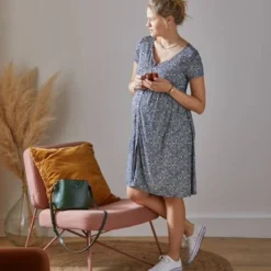Robe Fluide évolutive Grossesse Et D'allaitement Terracotta - Vertbaudet -Vertbaudet shop robe fluide evolutive grossesse et dallaitement 4