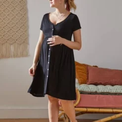 Robe Fluide évolutive Grossesse Et D'allaitement Terracotta - Vertbaudet -Vertbaudet shop robe fluide evolutive grossesse et dallaitement 5