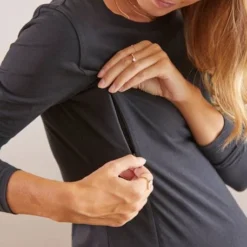 Robe Tube En Maille Grossesse Et Allaitement Noir - Vertbaudet -Vertbaudet shop robe tube en maille grossesse et allaitement 2