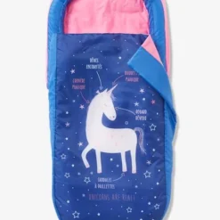 Sac De Couchage Mon Premier Readybed® Avec Matelas Intégré Et Tête De Lit LICORNE Bleu - Vertbaudet