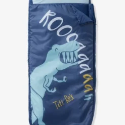 Sac De Couchage Readybed® Avec Matelas Intégré DINO RAMA Bleu Foncé - Vertbaudet