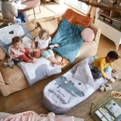 Sac De Couchage Readybed® Avec Matelas Intégré SAFARI Gris - Vertbaudet -Vertbaudet shop sac de couchage readybed avec matelas integre safari 3