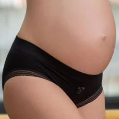 Slip Taille Basse Milk CACHE COEUR Noir - Cache Coeur -Vertbaudet shop slip taille basse milk cache coeur 3