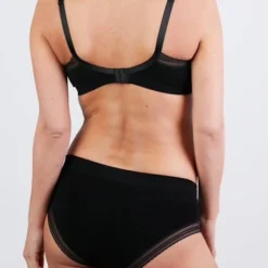 Slip Taille Basse Milk CACHE COEUR Noir - Cache Coeur -Vertbaudet shop slip taille basse milk cache coeur 5