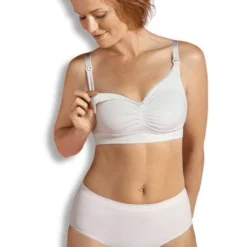 Soutien-gorge Biologique Grossesse Et Allaitement Sans Coutures CARRIWELL Naturel - Carriwell