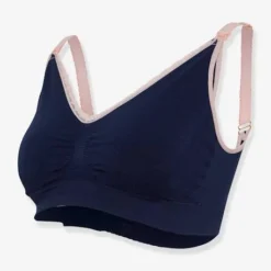 Soutien-gorge Biologique Grossesse Et Allaitement Sans Coutures CARRIWELL Original Deluxe Marine - Carriwell -Vertbaudet shop soutien gorge biologique grossesse et allaitement sans coutures carriwell original deluxe 3