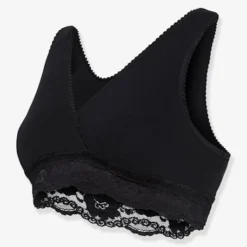 Soutien-gorge Cache-coeur De Grossesse Et D'allaitement En Coton Bio CARRIWELL Noir - Carriwell -Vertbaudet shop soutien gorge cache coeur de grossesse et dallaitement en coton bio carriwell 4