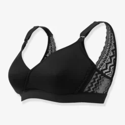 Soutien-gorge De Grossesse Et D’allaitement Serena CACHE CŒUR Sans Armatures Noir - Cache Coeur -Vertbaudet shop soutien gorge de grossesse et dallaitement serena cache coeur sans armatures 4
