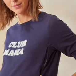 T-shirt à Message Grossesse Et Allaitement En Coton Bio Vert - Vertbaudet