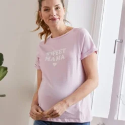T-shirt à Message Grossesse Et Allaitement En Coton Bio Parme - Vertbaudet -Vertbaudet shop t shirt a message grossesse et allaitement en coton bio 3