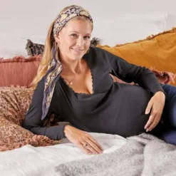 Tee-shirt Col V Croisé Grossesse Et Allaitement Gris Anthracite - Vertbaudet -Vertbaudet shop tee shirt col v croise grossesse et allaitement 5